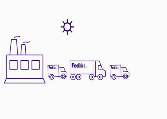 فدکس DHL UPS DDP حمل و نقل بین المللی DDP DDU نوع خدمات تجاری به موقع